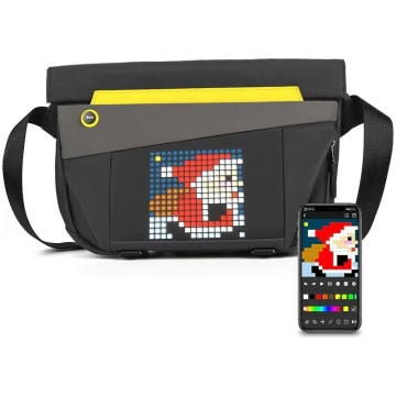 Divoom Unisex Pixoo Slingbag-v plecu soma, melna, 