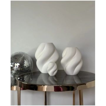 Ziedu vāze "Bubble White"