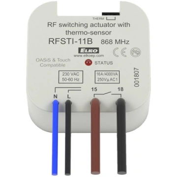 Grīdas termostats RFSTI-11B, iebūvējams sienā, bal