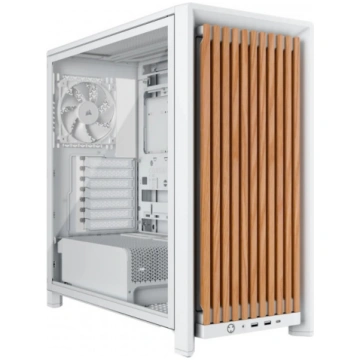 Corsair FRAME 4000D WOOD RS Midi Tower Wood, White
