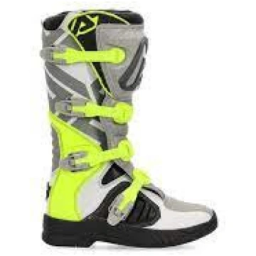 STIVALI MOTO CROSS X-TEAM BOOTS ACERBIS GREY YELLO