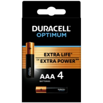 Baterijas Duracell Optimum AAA 4pack (500039415872