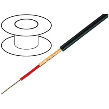 C113; Wire: microphone cable; 1x0,25mm2; black; OF