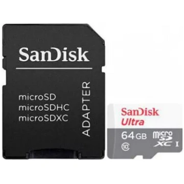 Zibatmiņa SanDisk 64GB microSDXC Class 10 SDSQUNR-