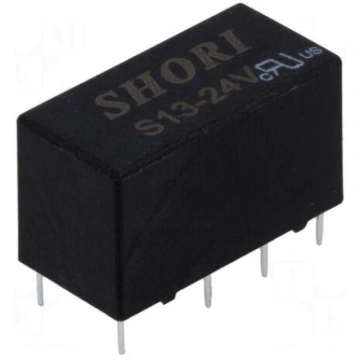 Relay: electromagnetic | DPDT | Ucoil: 24VDC | 0.5