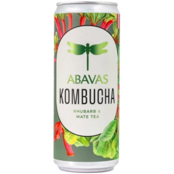 Kombuča Abavas Sparkful rabarberu un mate tējas