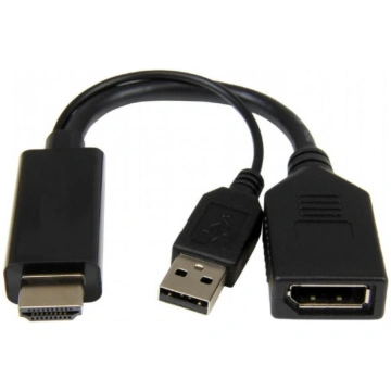 Gembird Active 4K HDMI to DisplayPort Adapter Blac