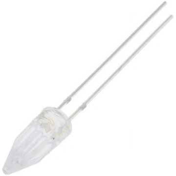 LED; orange; 5mm; 500÷750mcd; 100°; Front: Rocket;