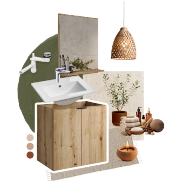 Bezrāmju spogulis NOVA OAK A 84-50 COMAD
