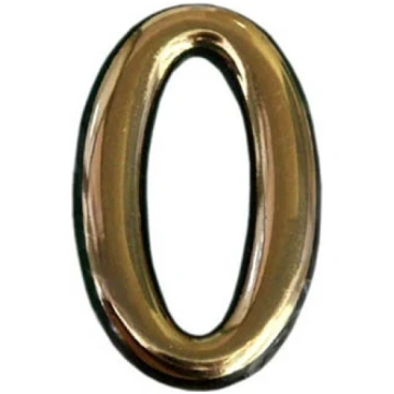 OKKO Durvju numurs N1011, 5 cm, plastmasa, misiņš