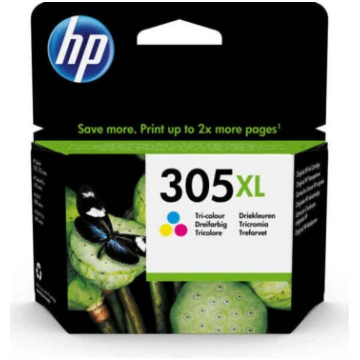 HP 305XL, zils (cyan), rozā (magenta), dzeltens