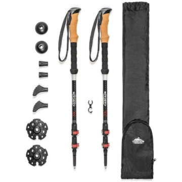 Cascade Mountain Tech oglekļa šķiedras trekinga nū