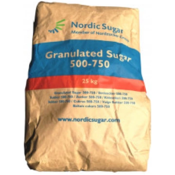 Baltais cukurbiešu cukurs, 25kg