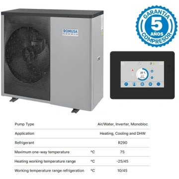 Gaiss ūdens siltumsūknis +75C, 9kW Domusa Dual Cli