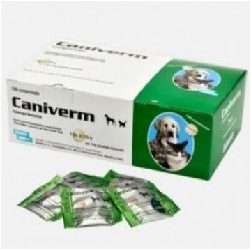 Caniverm 0.175 g tabletes mazu suņu un kaķu attārp