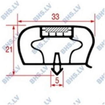 SNAP-IN GASKET 531x205 mm LF L3786511