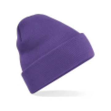 Sieviešu adīta cepure ar atloku B45 purple Cits