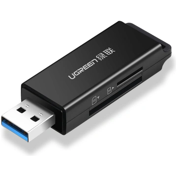 Ugreen Portable USB 3.0 TF/SD Card Reader black (C