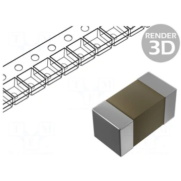 Capacitor: ceramic | MLCC | 820pF | 50V | C0G (NP0