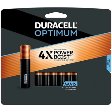 DURACELL Optimum AAA baterijas ar Power Boost sast