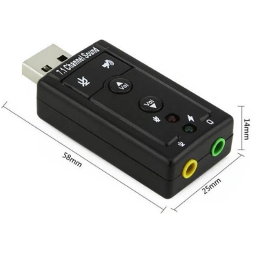 Datora USB un 3.5mm austiņu/mikrofona adapteris Ma