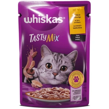 Mitrā kaķu barība Whiskas Lamb, turkey, jēra gaļa-