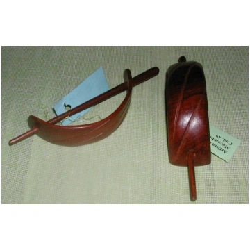 Fermacapelli ebano rosa e nero