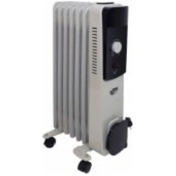 BESK Eļļas radiators 7 sekcijas 1500W 9131541 eļļa