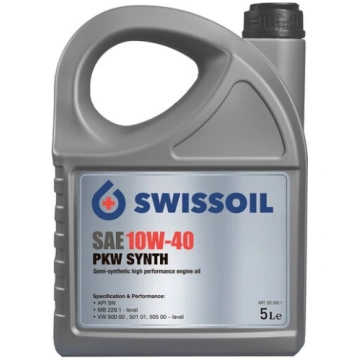 SAE 10W-40 PKW SYNTH, 5L Swissoil