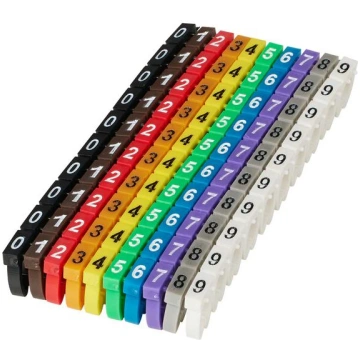 MicroConnect Numbered Cable Marker Clips 571506314