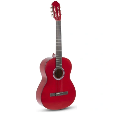 Classical guitar Basic 4/4 transparent red VGS Cla