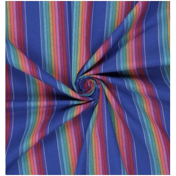 Tautiskā raksta audums Zils 215gr/m²