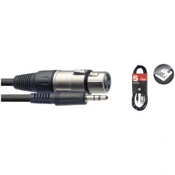 Stagg 3.5mm miniJack TRS - XLR/f 3m