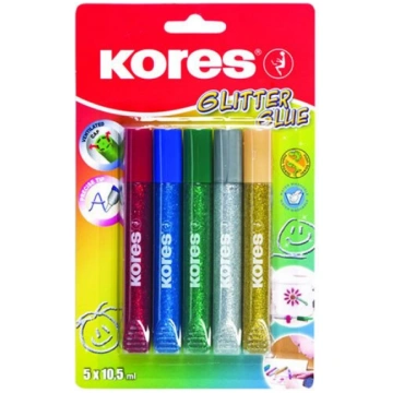 Kores - Basic Glitter Glue - 5 Pack (775000) 77500