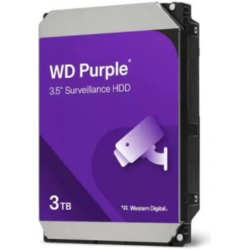 HDD|WESTERN DIGITAL|Purple| 3 TB|Serial ATA III|Bu