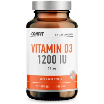 ICONFIT Vitamīns D3 1200SV (90 Oil Capsules)