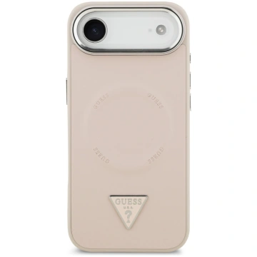 Guess PU Leather Triangle Logo MagSafe Case Aizsar