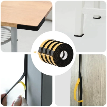 Pašlīpoša putas lente 4 pcs melns 30mm x 5m cr put