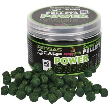 Pelletes Sensas SUPER SOFT PELLETS Power Green 6mm