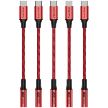 MOSWAG USB Type C uz 3,5 mm austiņu ligzdas adapte