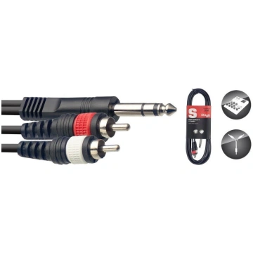 Stagg SYC3/PS2CM E, Aux 6.3 mm/RCA, 3 m