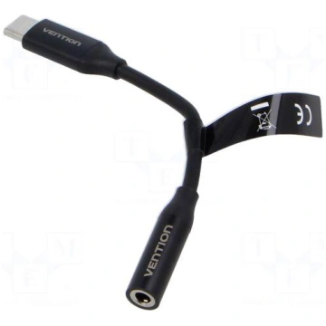 Cable | Jack 3.5mm socket,USB C plug | nickel plat
