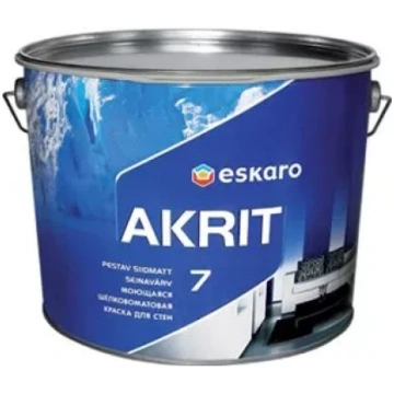 Eskaro AKRIT 7 TR 9L Zīdaini matēta krāsa sienām/g