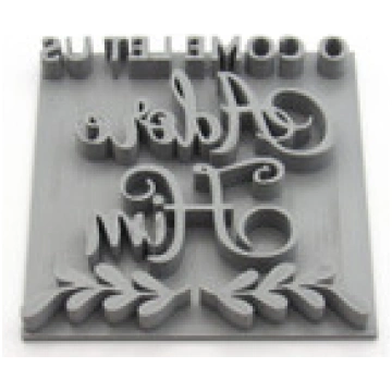 O Come Let Us Adore Him Christmas Mug Clay Stamp f