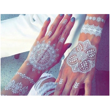 Pagaidu tetovējums Henna&Lace, 21x15cm Nav norādīt