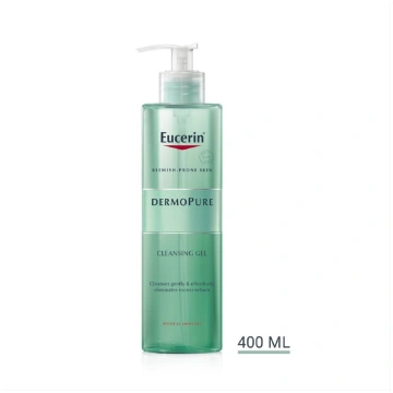 EUCERIN DERMOPURE, tīrīšanas želeja ādai ar noslie