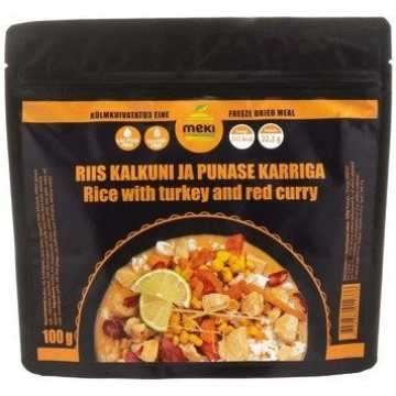 MEKI Rīsi ar tītaru un sarkano kariju 100g