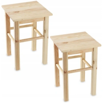 Kadax koka taburetes krēsls, 44cm, 2 gab