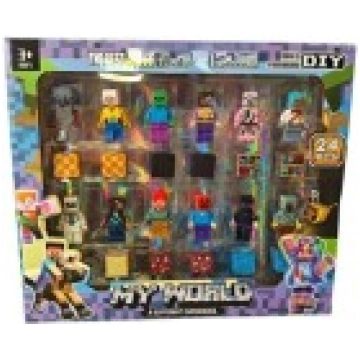 Minecraft Magnetic Figure Set - My World - 24 pcs.