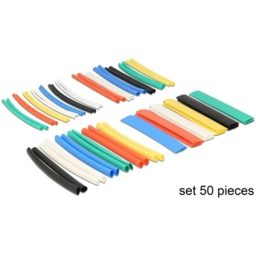 Delock Heat shrink tube set 50 pieces assorted col